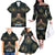 Personalized Powerful Woman in Patterns African Family Matching Off The Shoulder Long Sleeve Dress and Hawaiian Shirt