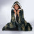 Personalized Powerful Woman in Patterns African Hooded Blanket