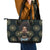 Personalized Powerful Woman in Patterns African Leather Tote Bag