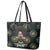 Personalized Powerful Woman in Patterns African Leather Tote Bag