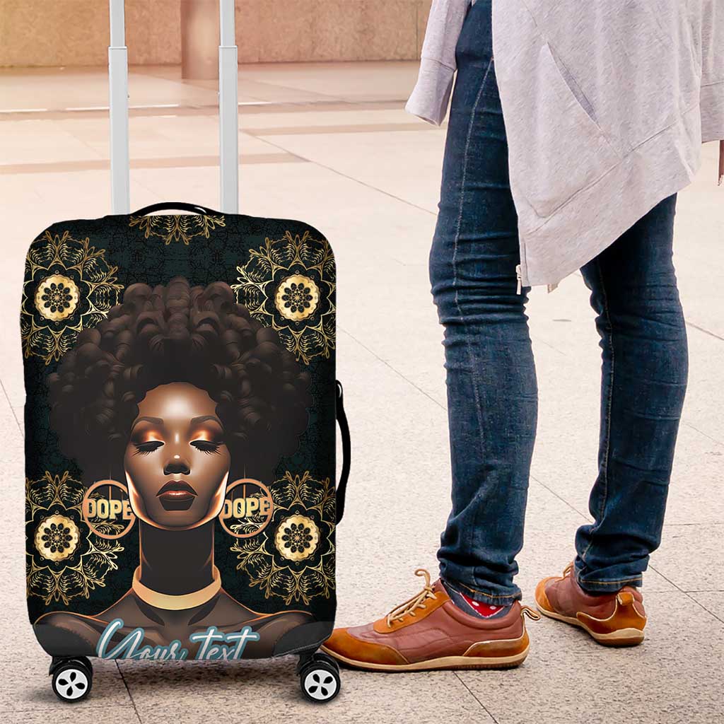 Personalized Powerful Woman in Patterns African Luggage Cover