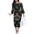 Personalized Powerful Woman in Patterns African Off The Shoulder Long Sleeve Dress