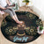 Personalized Powerful Woman in Patterns African Round Carpet