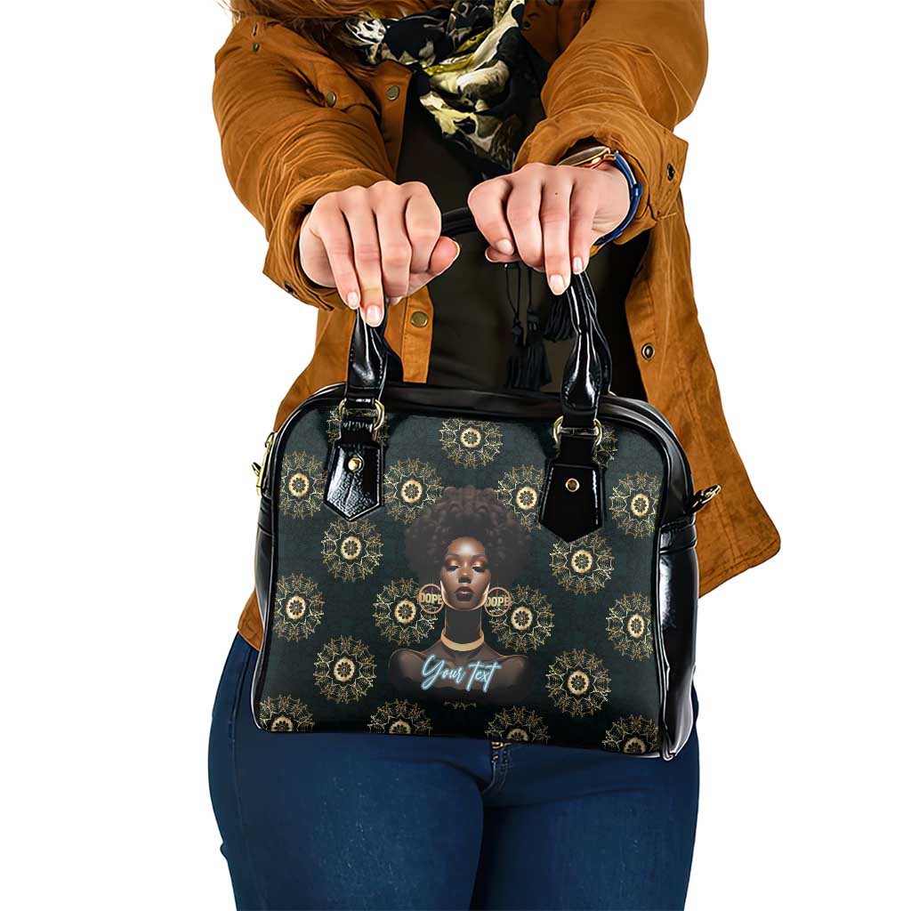 Personalized Powerful Woman in Patterns African Shoulder Handbag