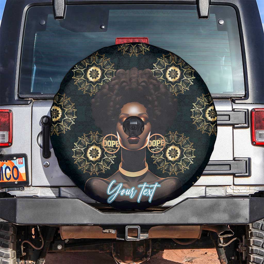 Personalized Powerful Woman in Patterns African Spare Tire Cover