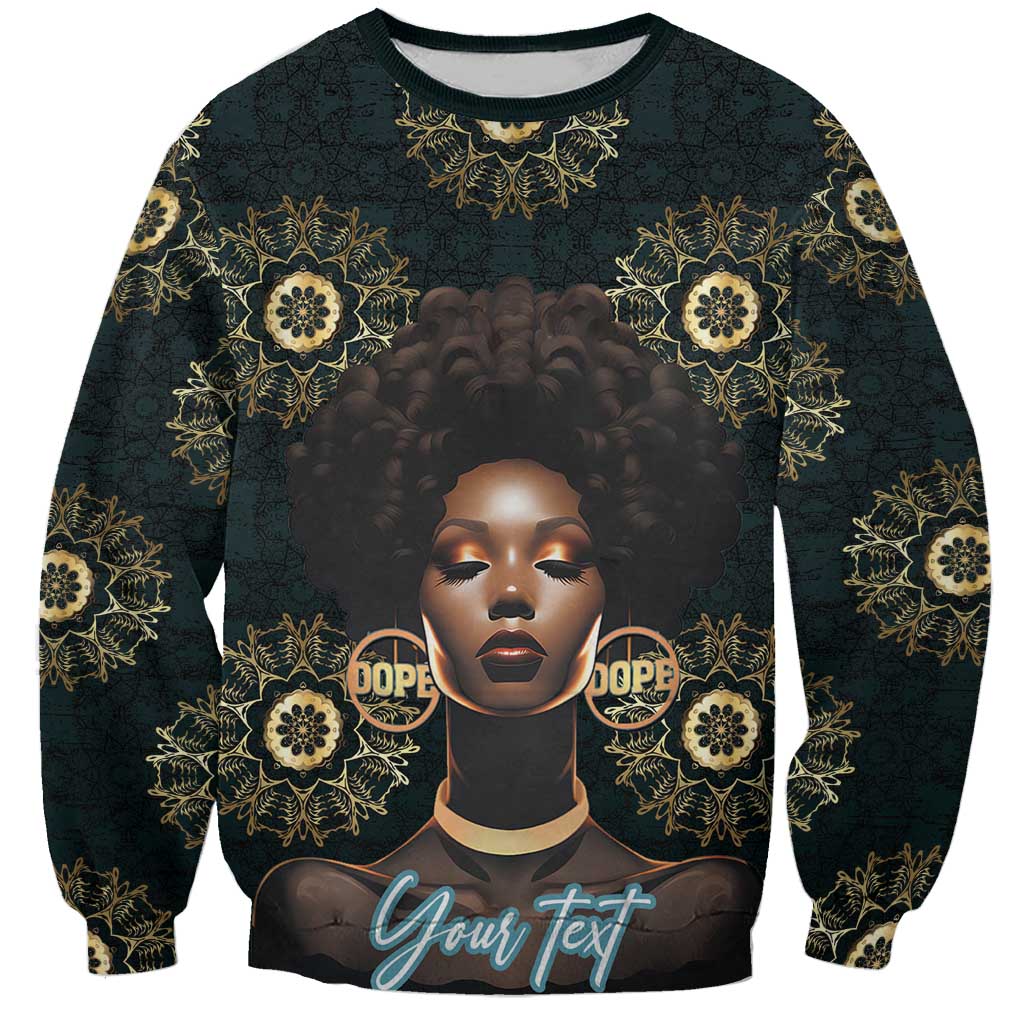 Personalized Powerful Woman in Patterns African Sweatshirt