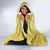 Latin King Hooded Blanket Paisley Pattern Yellow