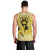 Latin King Men Tank Top Paisley Pattern Yellow