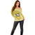 Latin King Off Shoulder Sweater Paisley Pattern Yellow