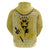 Latin King Zip Hoodie Paisley Pattern Yellow - Wonder Print Shop