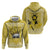 Latin King Zip Hoodie Paisley Pattern Yellow - Wonder Print Shop