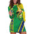 Brazil Flag Emblem Hoodie Dress Toco Toucan In My Heart