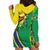 Brazil Flag Emblem Hoodie Dress Toco Toucan In My Heart