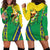 Brazil Flag Emblem Hoodie Dress Toco Toucan In My Heart