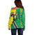 Brazil Flag Emblem Off Shoulder Sweater Toco Toucan In My Heart