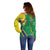 Brazil Flag Emblem Off Shoulder Sweater Toco Toucan In My Heart