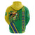 Brazil Flag Emblem Zip Hoodie Toco Toucan In My Heart