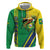 Brazil Flag Emblem Zip Hoodie Toco Toucan In My Heart