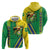 Brazil Flag Emblem Zip Hoodie Toco Toucan In My Heart