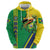 Brazil Flag Emblem Zip Hoodie Toco Toucan In My Heart