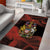 Canada Flag Coat of Arms Area Rug Light Wave Abstract Style