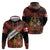 Canada Flag Coat of Arms Hoodie Light Wave Abstract Style