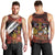 Canada Flag Coat of Arms Men Tank Top Light Wave Abstract Style