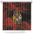 Canada Flag Coat of Arms Shower Curtain Light Wave Abstract Style