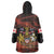 Canada Flag Coat of Arms Wearable Blanket Hoodie Light Wave Abstract Style