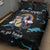 Christmas Dinosaur Unicorn Quilt Bed Set Ride Hard or Go Home - Wonder Print Shop