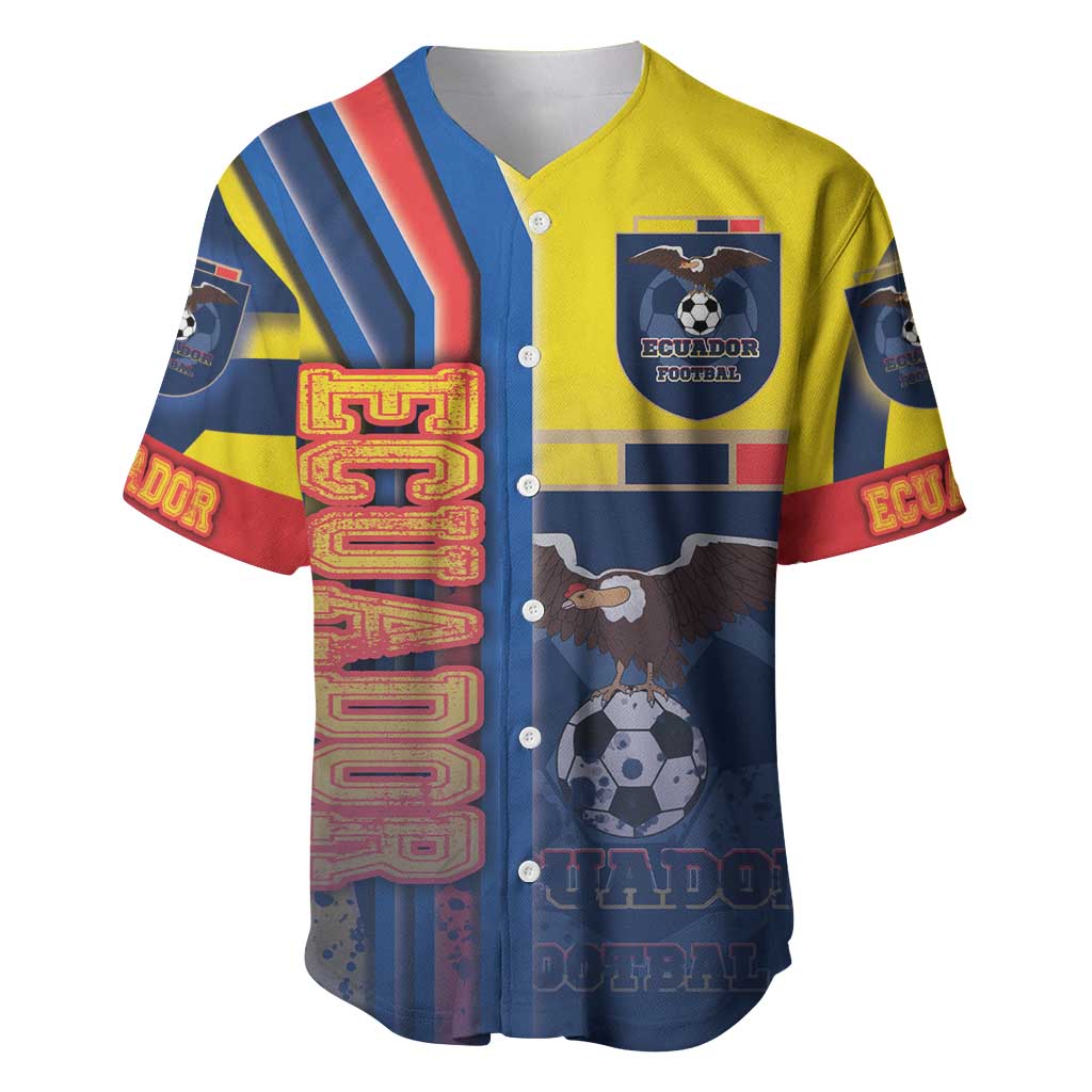 Ecuador Football Baseball Jersey La Tricolor Soccer - Road To Champion - Wonder Print Shop