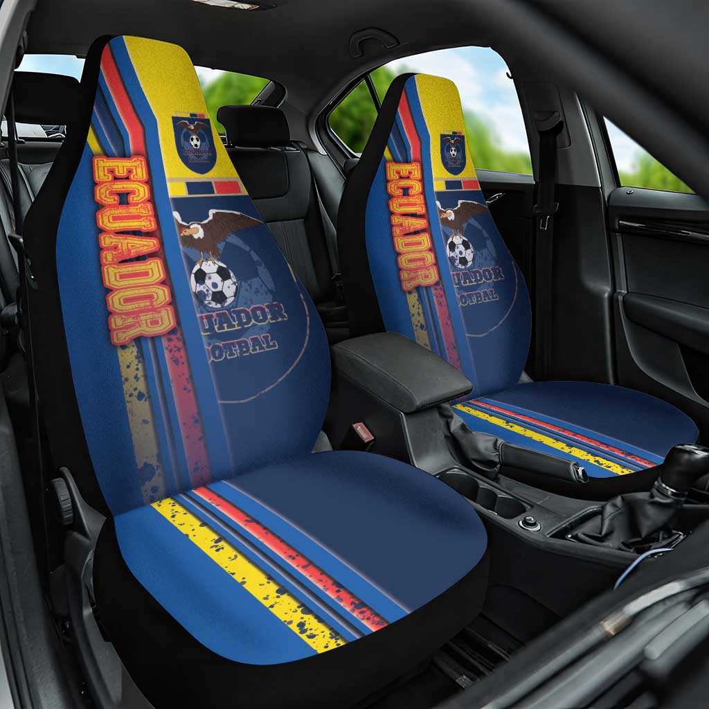 Ecuador Football Car Seat Cover La Tricolor Soccer - Road To Champion - Wonder Print Shop