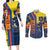 Ecuador Football Couples Matching Long Sleeve Bodycon Dress and Long Sleeve Button Shirt La Tricolor Soccer - Road To Champion - Wonder Print Shop