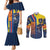 Ecuador Football Couples Matching Mermaid Dress and Long Sleeve Button Shirt La Tricolor Soccer - Road To Champion DT03