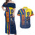 Ecuador Football Couples Matching Off Shoulder Maxi Dress and Hawaiian Shirt La Tricolor Soccer - Road To Champion - Wonder Print Shop