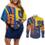 Ecuador Football Couples Matching Off Shoulder Short Dress and Long Sleeve Button Shirt La Tricolor Soccer - Road To Champion - Wonder Print Shop