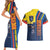 Ecuador Football Couples Matching Short Sleeve Bodycon Dress and Hawaiian Shirt La Tricolor Soccer - Road To Champion - Wonder Print Shop