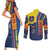 Ecuador Football Couples Matching Short Sleeve Bodycon Dress and Long Sleeve Button Shirt La Tricolor Soccer - Road To Champion - Wonder Print Shop