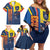 Ecuador Football Family Matching Off Shoulder Short Dress and Hawaiian Shirt La Tricolor Soccer - Road To Champion - Wonder Print Shop