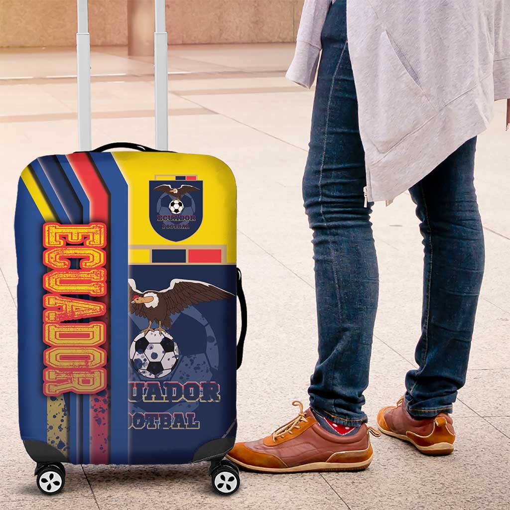 Ecuador Football Luggage Cover La Tricolor Soccer - Road To Champion - Wonder Print Shop