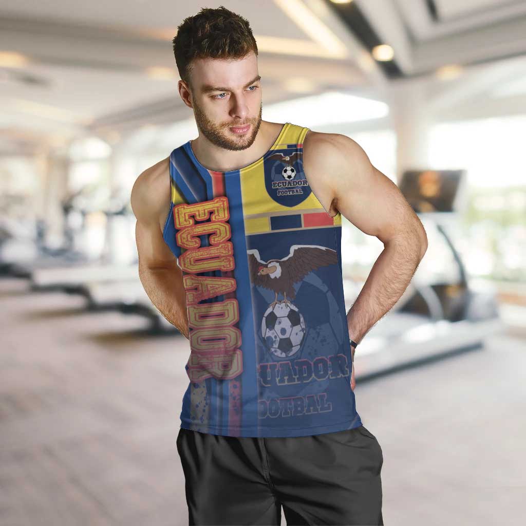 Ecuador Football Men Tank Top La Tricolor Soccer - Road To Champion DT03