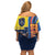 Ecuador Football Off Shoulder Short Dress La Tricolor Soccer - Road To Champion - Wonder Print Shop