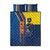 Ecuador Football Quilt Bed Set La Tricolor Soccer - Road To Champion - Wonder Print Shop