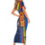 Ecuador Football Short Sleeve Bodycon Dress La Tricolor Soccer - Road To Champion - Wonder Print Shop