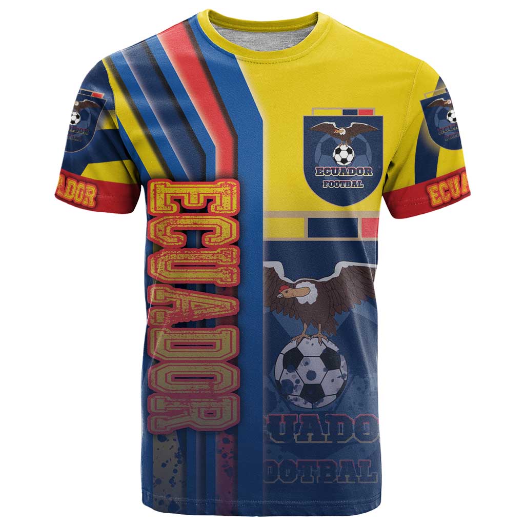 Ecuador Football T Shirt La Tricolor Soccer - Road To Champion - Wonder Print Shop