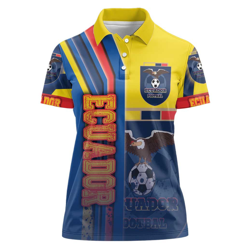 Ecuador Football Women Polo Shirt La Tricolor Soccer - Road To Champion - Wonder Print Shop