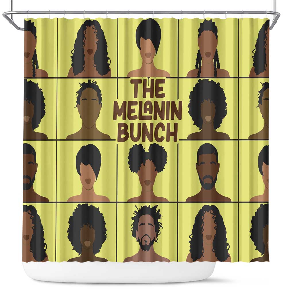 The Melanin Bunch Shower Curtain Africa Black People - Wonder Print Shop