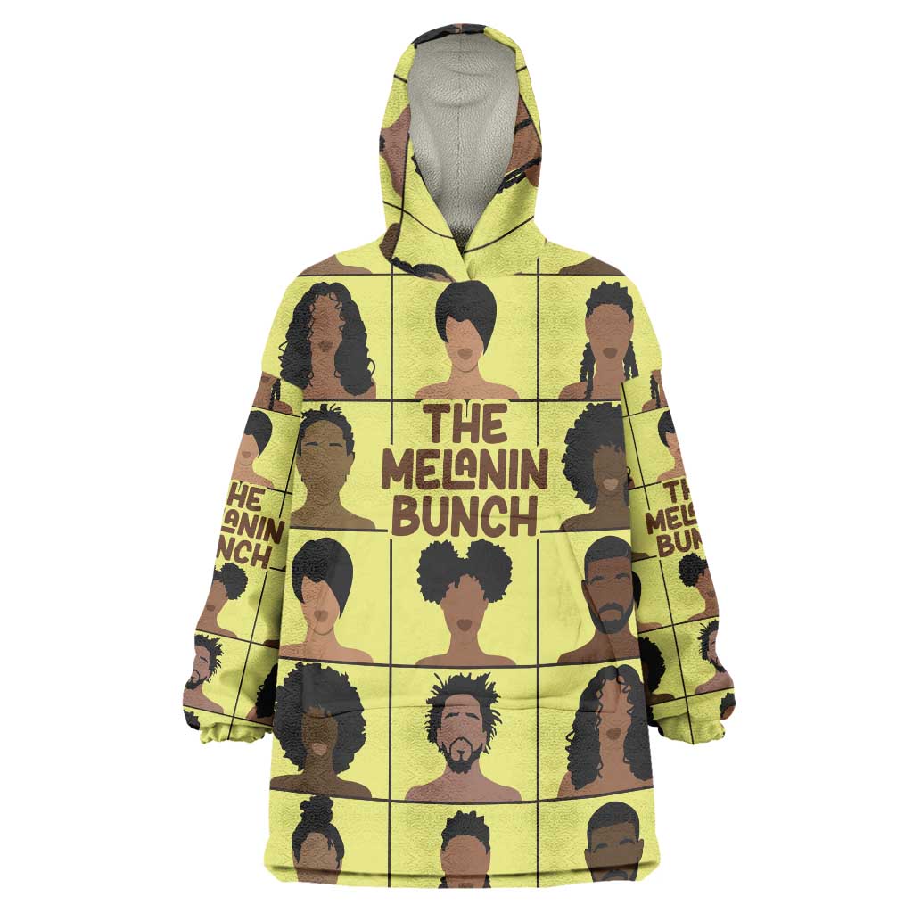 The Melanin Bunch Wearable Blanket Hoodie Africa Black People