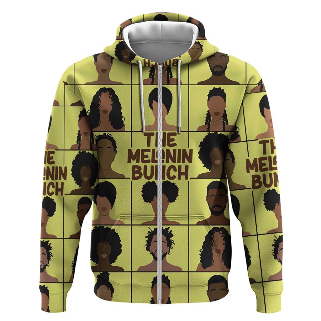 The Melanin Bunch Zip Hoodie Africa Black People - Wonder Print Shop