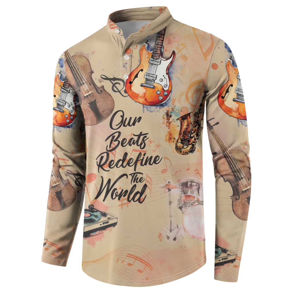 Our Beats Redefine The World African Button Sweatshirt